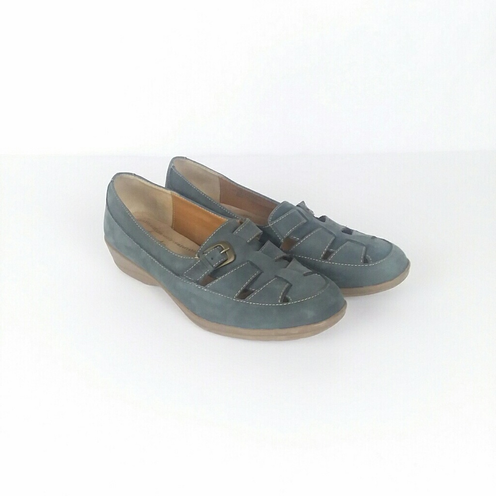 Softspots  leather slip on loafer wide width